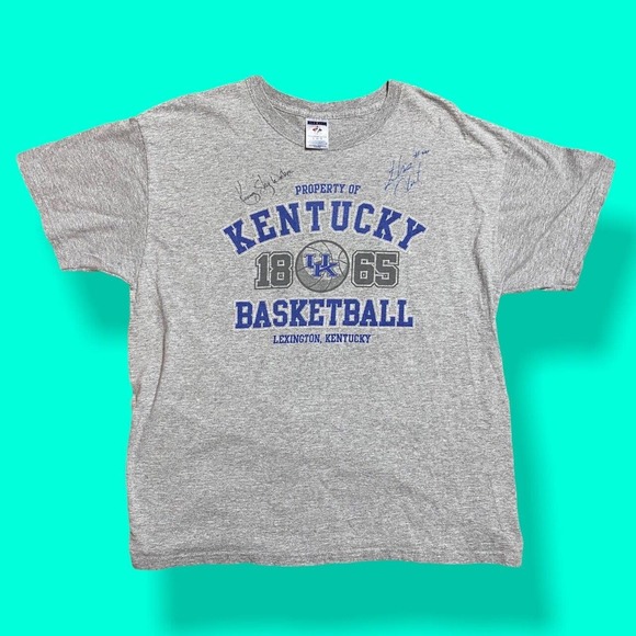 Gildan Other - Kenny Sky Walker Lukasz Obrzut autographed Kentucky Basketball T-shirt NCAA NBA